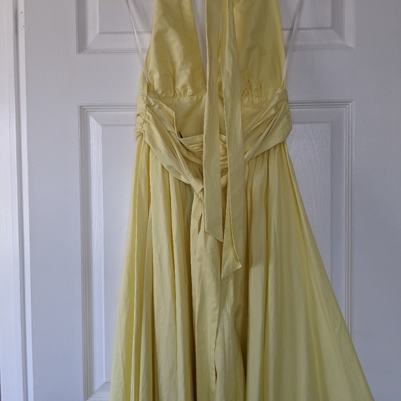 NWT French Connection Yellow Halter dress size 6 - Picture 4 of 4